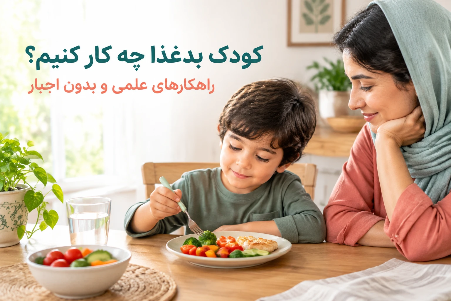 کودک بدغذا را چه کار کنیم؟ ۱۵ راهکار علمی برای بهتر غذا خوردن کودک